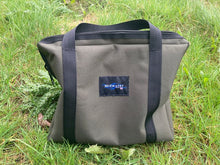 Load image into Gallery viewer, Midwater Double Grill Pan on the grass in the Military Olive colour