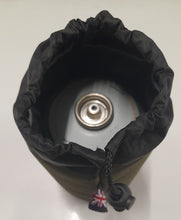 Load image into Gallery viewer, Midwater Gas Bag in olive with gas canister inside from above