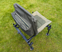 Load image into Gallery viewer, Midwater Chair Tidy in olive on the back of a fishing chair