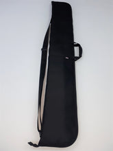 Load image into Gallery viewer, Flag Bag in Black showing central carry handle a comfy shoulder strap