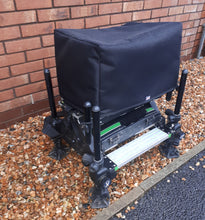 Load image into Gallery viewer, side angle of the Midwater Seat Box Cosy in black