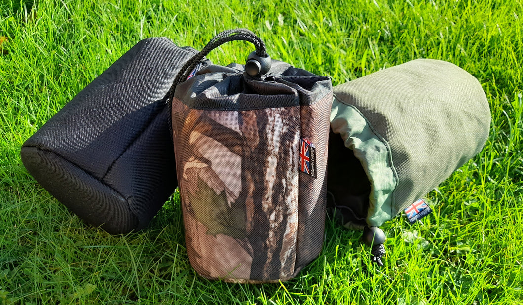 Anglers Lead and Accessory Bags.